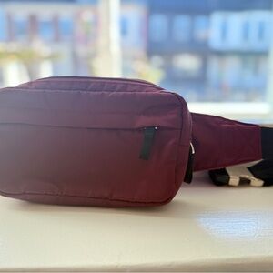 Aritzia Deep Red Belt Bag